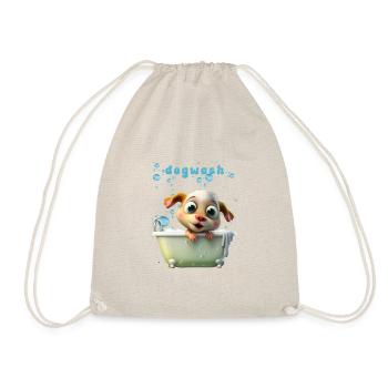 Funny Dog Motif Pet Dog Lingerie - Drawstring Bag - nature - Front