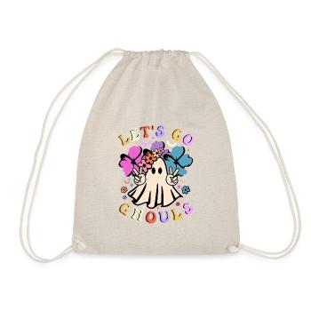 Halloween Costume - Lets Go Ghouls Creepy - Drawstring Bag - nature - Front