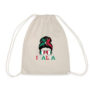 Italia Femme Italienne Fille Italie Motif - Sac de sport léger - nature - Devant
