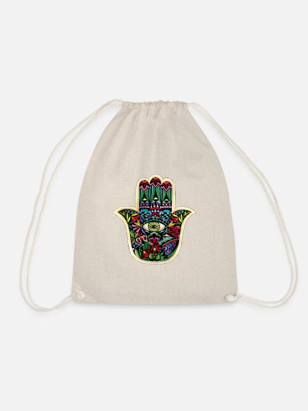 Hand der Fatima - Turnbeutel - Natur