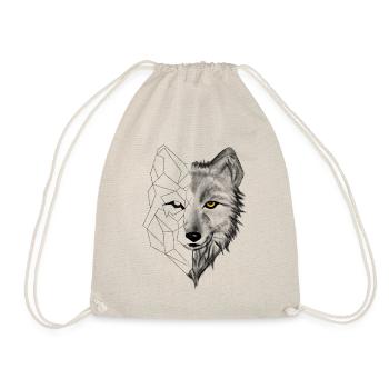 wolf - Drawstring Bag - nature - Front