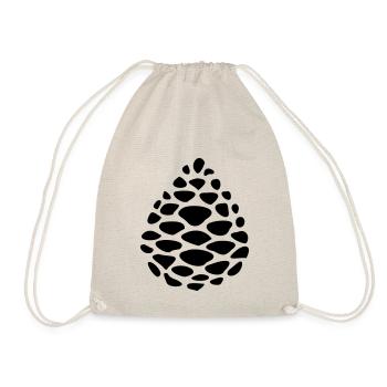 Pine cones pomme de pin pinecone - Drawstring Bag - nature - Front