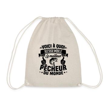 Le meilleur pêcheur du monde Cadeau pêcheur - Sac de sport léger - nature - Devant