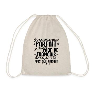 Je suis prof de francais - Sac de sport léger - nature - Devant