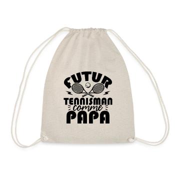 Futur tennisman comme papa - Sac de sport léger - nature - Devant
