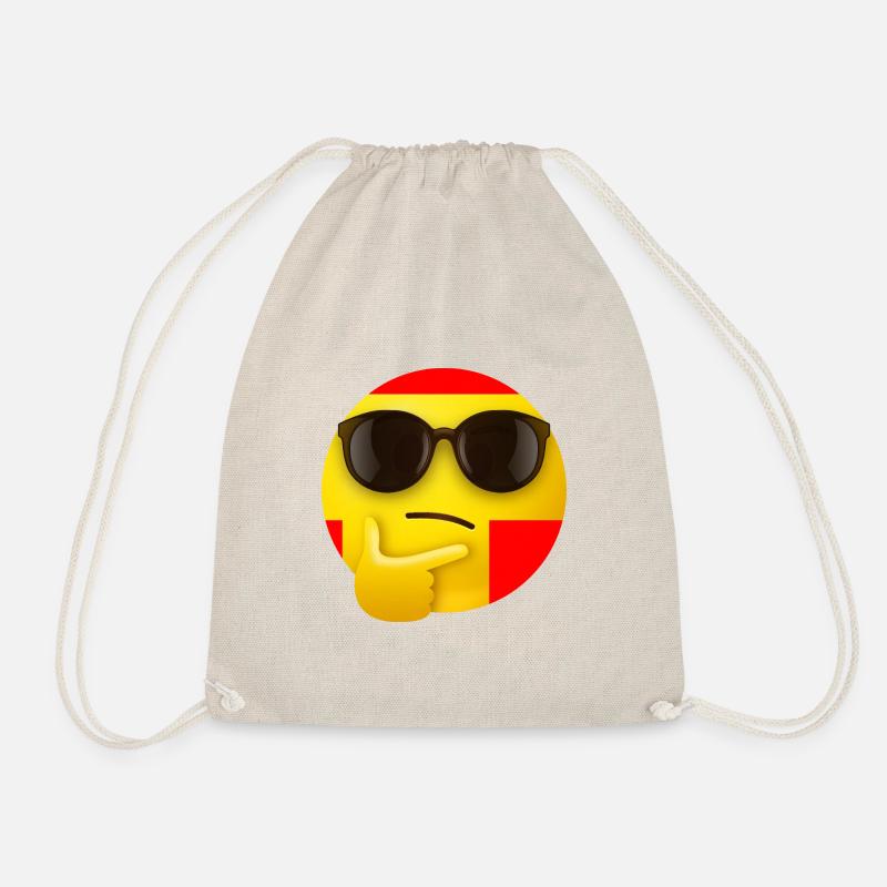 Smily Smily Smily - Drawstring Bag - nature