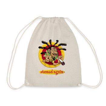AD - Kiffer Designs - Stoned again - Chiller mit - Turnbeutel - Natur - Vorne