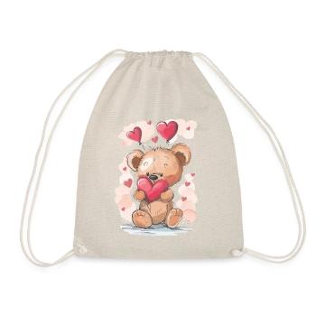 Cute Bear - Drawstring Bag - nature - Front
