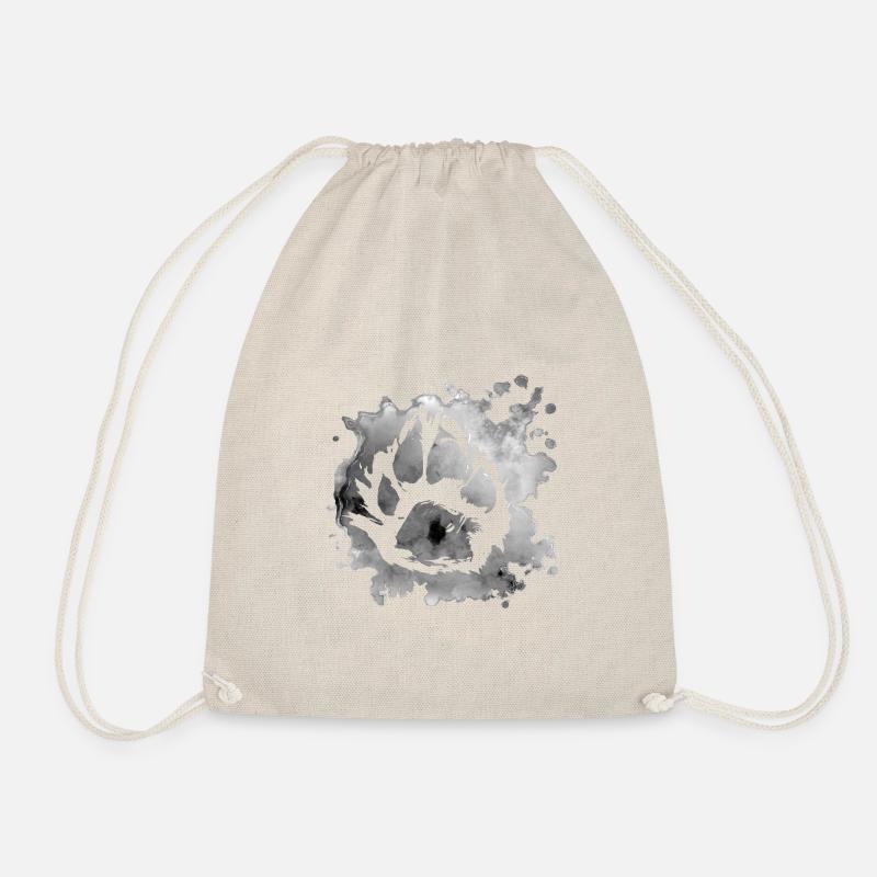 Patte de chien gris - Sac de sport léger - nature