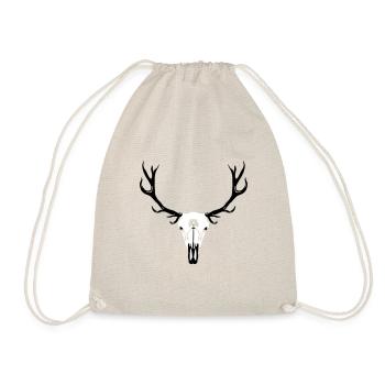 Deer skull and antlers - Sac de sport léger - nature - Devant