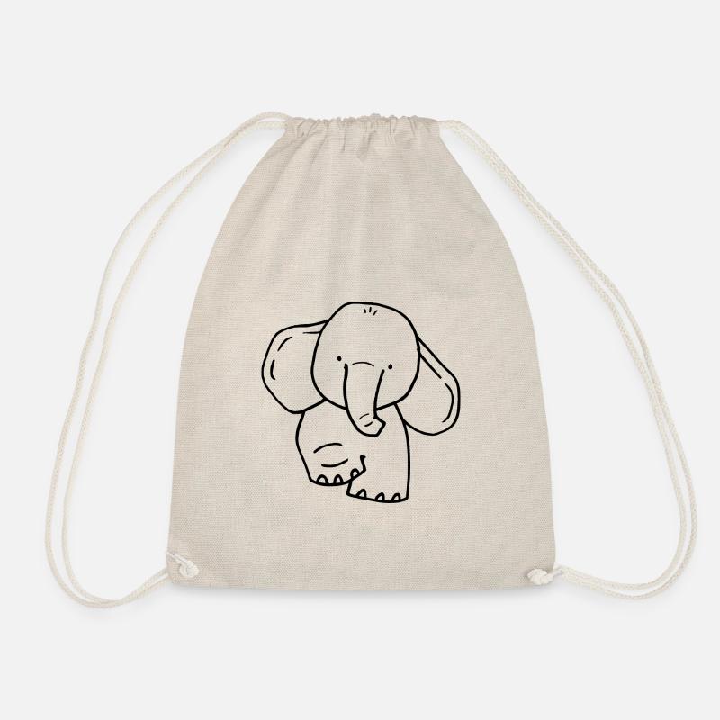 suess Elefant - Turnbeutel - Natur