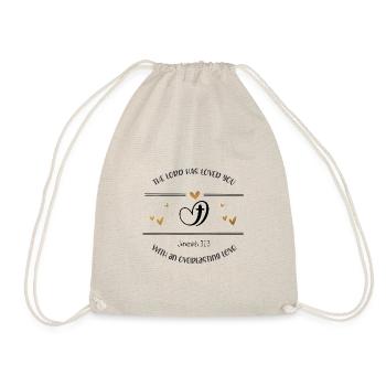 Christliches Design Der Herr hat ewige Liebe - Turnbeutel - Natur - Vorne