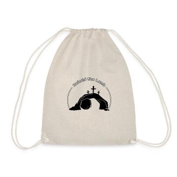 Behold the Lamb - Drawstring Bag - nature - Front