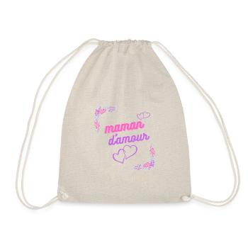 Maman d amour - Sac de sport léger - nature - Devant
