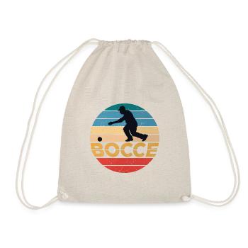 Bocce Bocci Colorful Balls Player I Gift - Drawstring Bag - nature - Front
