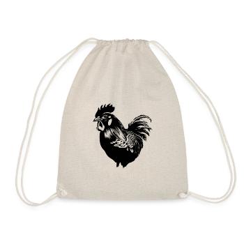 Chicken Chicken House Poultry Rooster Farm - Drawstring Bag - nature - Front