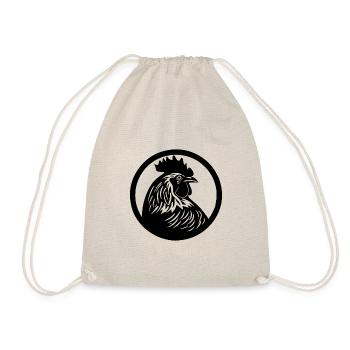 Chicken Chicken House Poultry Rooster Farm - Drawstring Bag - nature - Front