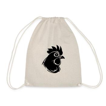 Chicken Chicken House Poultry Rooster Farm - Drawstring Bag - nature - Front