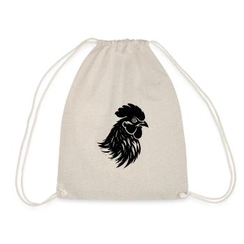 Chicken Chicken House Poultry Rooster Farm - Drawstring Bag - nature - Front