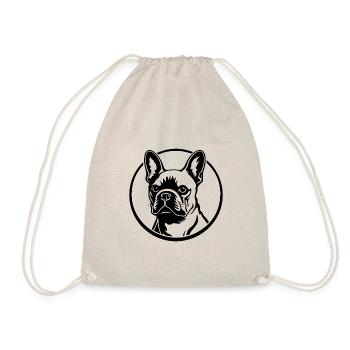 French Bulldog Frenchie Boston Terrier - Drawstring Bag - nature - Front