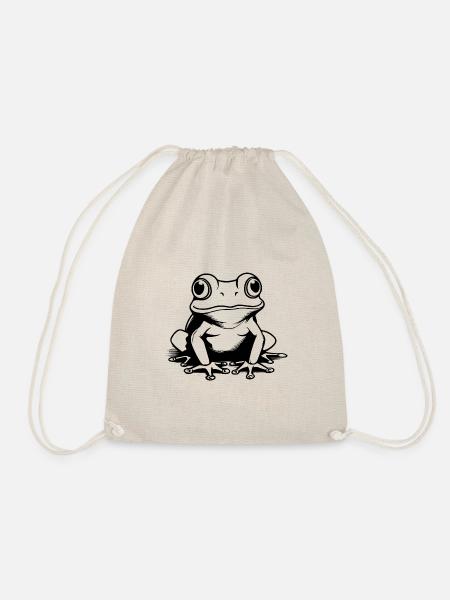 Frosch Amphibie Kröte - Turnbeutel - Natur