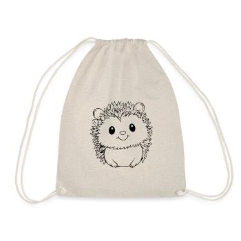 Igel Wald Stachelig Tier - Turnbeutel - Natur - Vorne