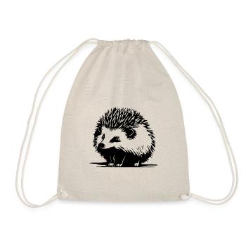 Igel Wald Stachelig Tier - Turnbeutel - Natur - Vorne