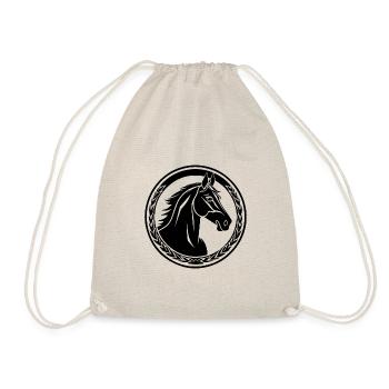 Horse Horse Head Pony - Drawstring Bag - nature - Front