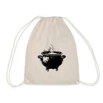 Cauldron Magical Witch Halloween - Drawstring Bag - nature - Front