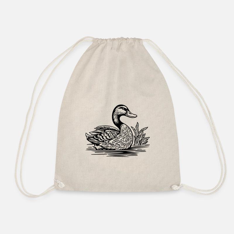 Duck Birds Ducks - Drawstring Bag - nature