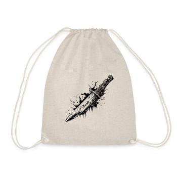 Knife Cutler Knife Lover - Drawstring Bag - nature - Front