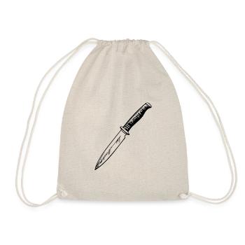 Knife Cutler Knife Lover - Drawstring Bag - nature - Front
