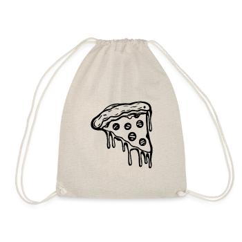 Pizza Fast Food Pizzeria - Drawstring Bag - nature - Front
