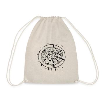 Pizza Fast Food Pizzeria - Drawstring Bag - nature - Front