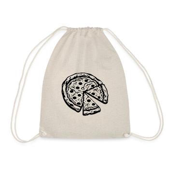Pizza Fast Food Pizzeria - Drawstring Bag - nature - Front