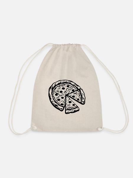 Pizza Fast Food Pizzeria - Turnbeutel - Natur