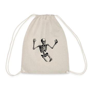 Skeleton Costume Bones Halloween Horror - Drawstring Bag - nature - Front
