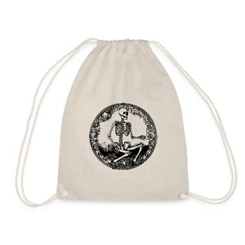 Skeleton Costume Bones Halloween Horror - Drawstring Bag - nature - Front