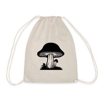 Pilz Pilzsammler Pilze Fungi - Turnbeutel - Natur - Vorne