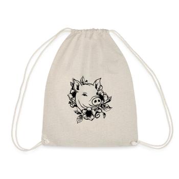 Truie cochonne - Sac de sport léger - nature - Devant