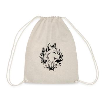 Wolf - Drawstring Bag - nature - Front