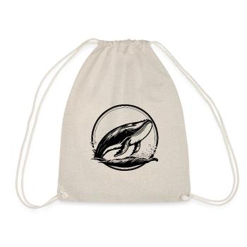 Whale Sea Fish - Drawstring Bag - nature - Front