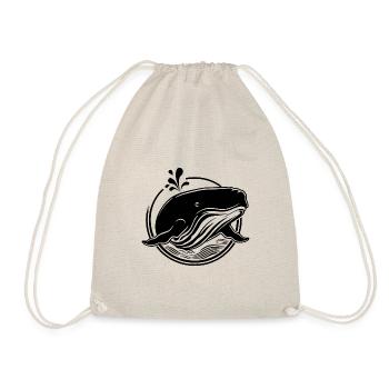 Whale Sea Fish - Drawstring Bag - nature - Front