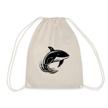 Whale Sea Fish - Drawstring Bag - nature - Front