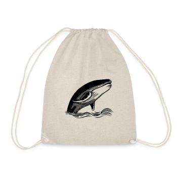Whale Sea Fish - Drawstring Bag - nature - Front
