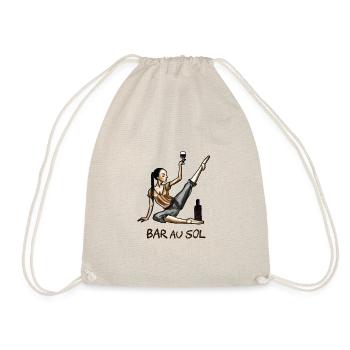 BAR AU SOL (danse, alcool, apéro, vin) - Sac de sport léger - nature - Devant