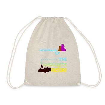 Charlie and the weird chocolate "maker" - Drawstring Bag - nature - Front