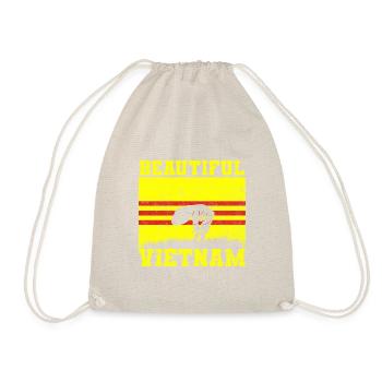 Vietnam Viet Farmers Rice Field Flag I Gift - Drawstring Bag - nature - Front