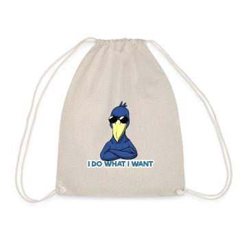 Shoebill Bird Ornithologist Forest I Gift - Drawstring Bag - nature - Front