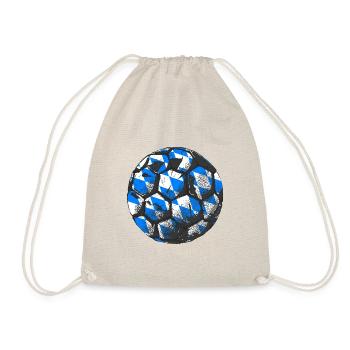 Bavaria Flag Used Look Bavarian Flag Vintage - Drawstring Bag - nature - Front